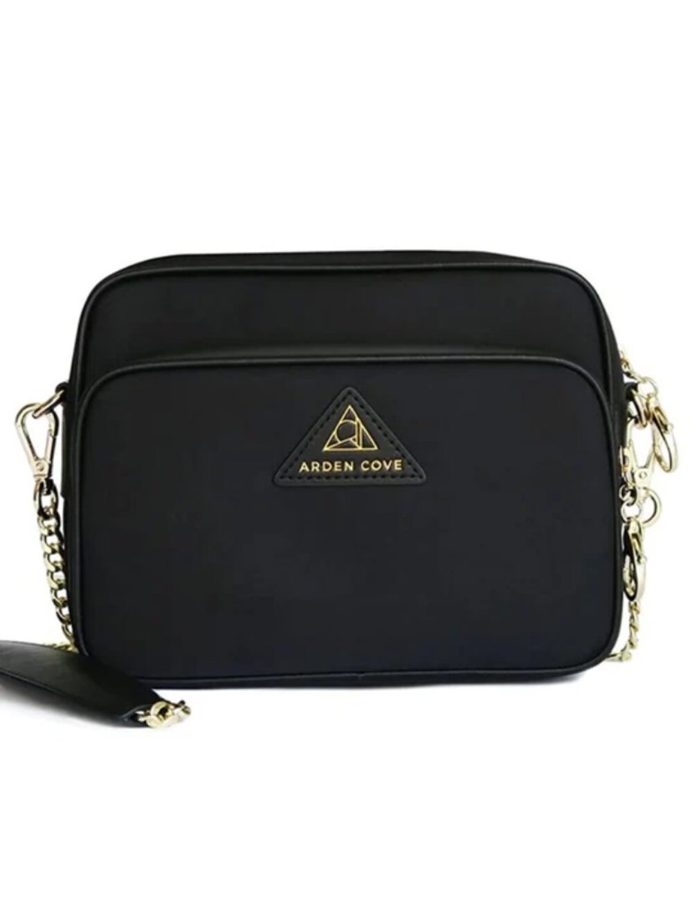 Arden Cove Crissy Black Crossbody Bag with Gold Chain